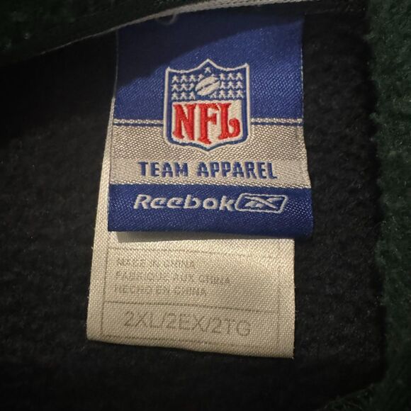 New York Jets Hoodie XXL NFL Team Apparel Reebok Pullover Very Good Condition - Picture 3 of 11